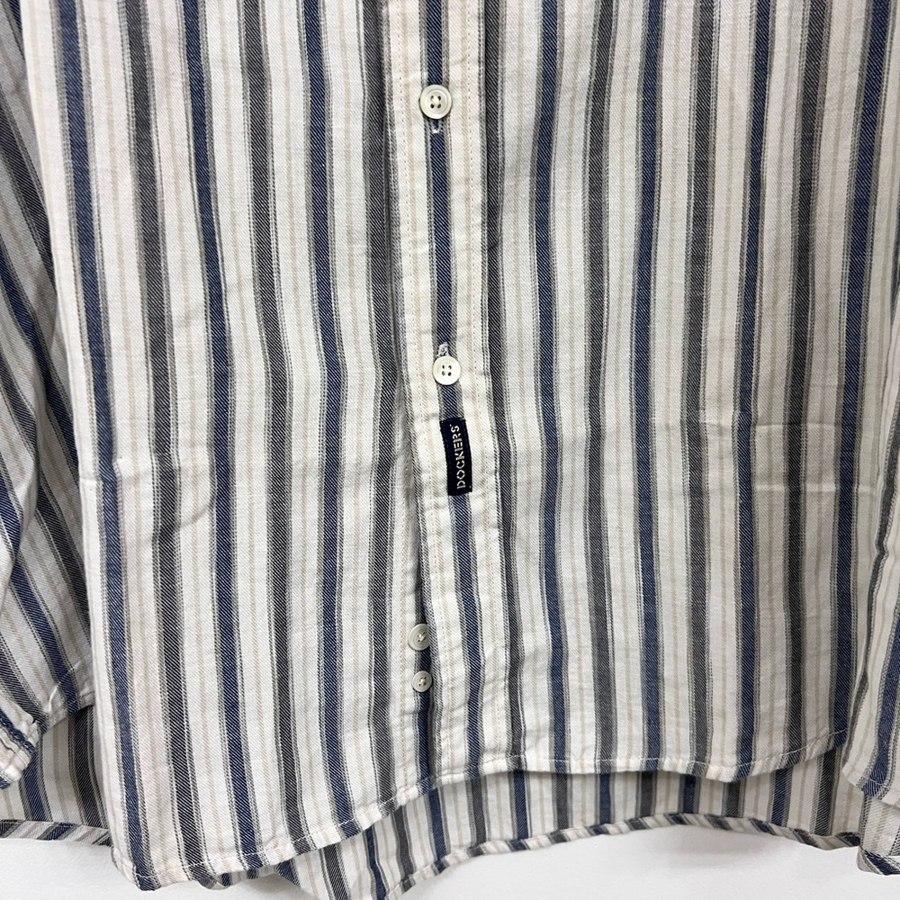 Dockers Men's Black and White Striped Shirt - Picture 4 of 5